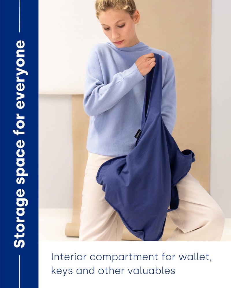 Notabag Original 2 in 1 Backpack and Bag (Navy Blue) â€“ Backpack waterproof â€“ reusable grocery bags foldable â€“ clever design for more flexibility â€“ backpack waterproof â€“ grocery tote bag - Image 5